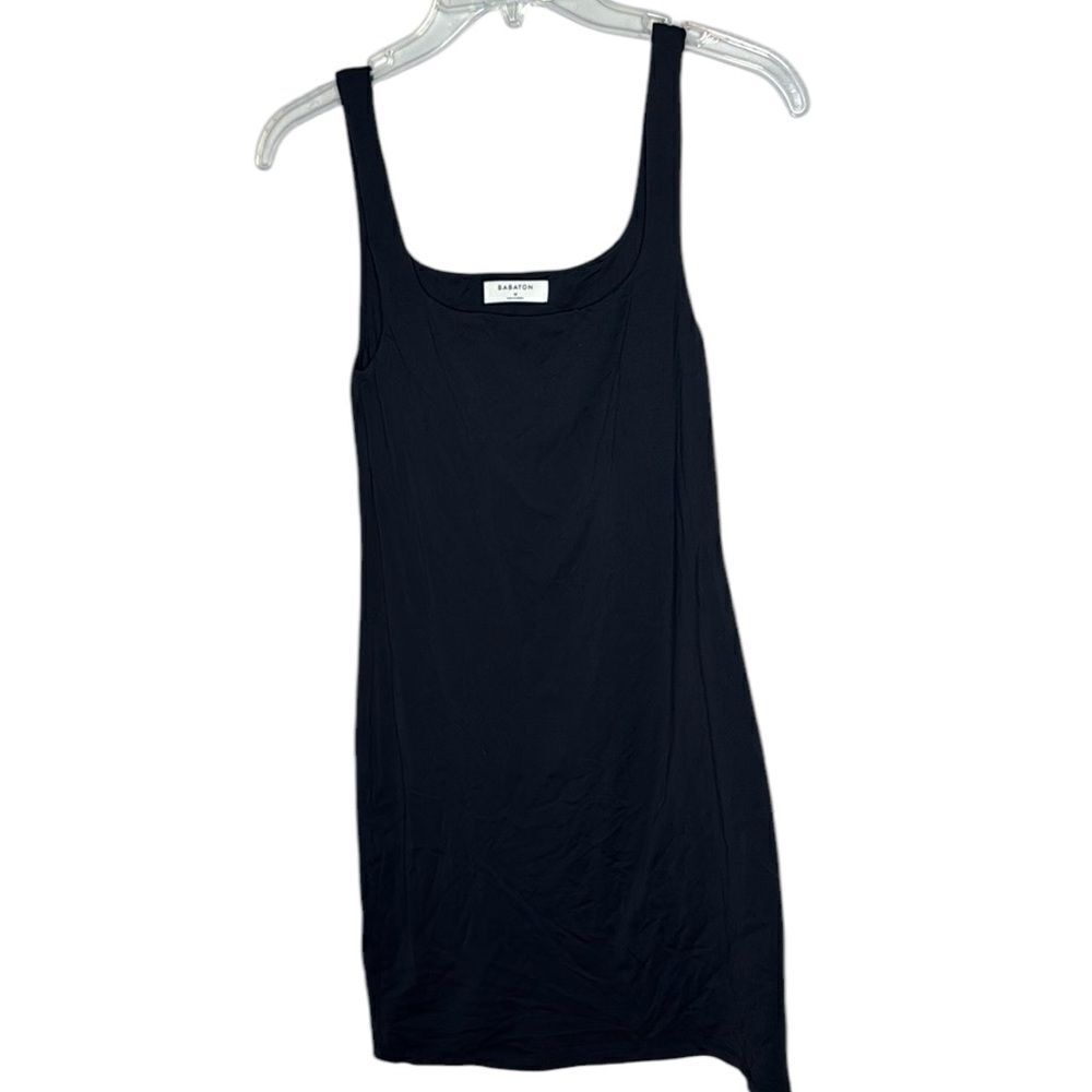 Babaton Black Contour Tank Mini Dress. Size Medium.